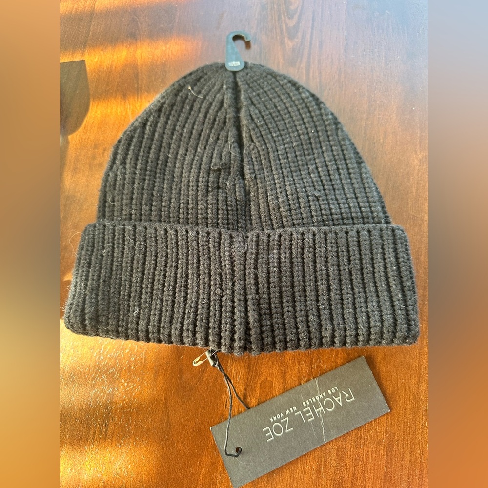 Rachel Zoe black rhinestone beanie!  One size - Picture 4 of 4